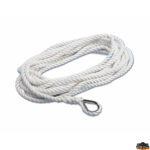 Cima da ormeggio  Cima di ormeggio impiombata ad alta tenacità colore bianco diametro 16 mm lunghezza 12 mt