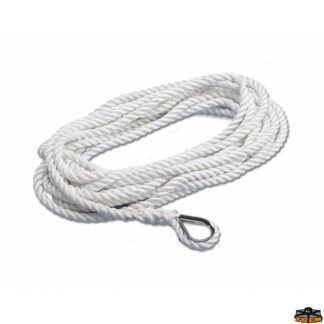 Cima da ormeggio  Cima di ormeggio impiombata ad alta tenacità colore bianco diametro 10 mm lunghezza 6 mt