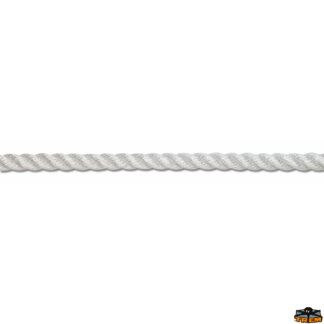 Cima da ormeggio  Cima in poliestere alta tenacità ritorto 3 capi bianco diametro 8 mm