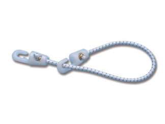 Trecce multiuso e corde elastiche  Elastici con ganci in nylon diametro 8 mm lunghezza 50 cm