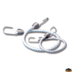 Trecce multiuso e corde elastiche  Elastici con ganci inox diametro 10 mm lunghezza 75 mm