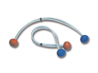 Trecce multiuso e corde elastiche  Elastici serravele con palline bicolore mod. Extra lunghezza 60 cm