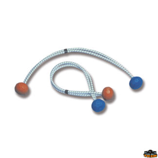 Trecce multiuso e corde elastiche  Elastici serravele con palline bicolore mod. Extra lunghezza 30 cm