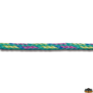 Trecce multiuso e corde elastiche  Treccia galleggiante Trem Giava senza anima per traino sci colore verde diametro 7,5 mm