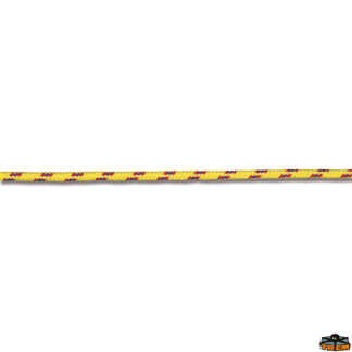 Trecce multiuso e corde elastiche  Treccina poliestere con filo segnale Ibiza colore giallo diametro 3 mm