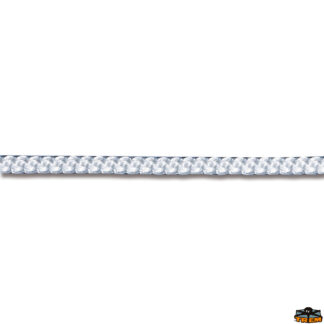 Trecce multiuso e corde elastiche  Treccia in nylon colore bianco trecciata ad aghi diametro 4 mm