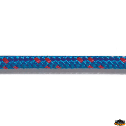 Trecce multiuso e corde elastiche  Doppia treccia in polipropilene stabilizzato Special Trem colore blu e rosso diametro 6 mm