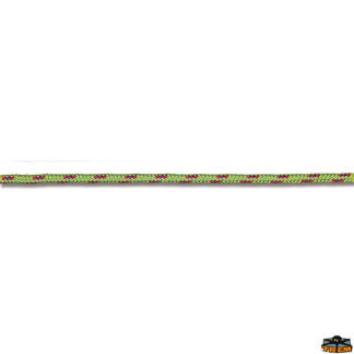 Trecce multiuso e corde elastiche  Treccina poliestere con filo segnale Ibiza colore verde diametro 3 mm