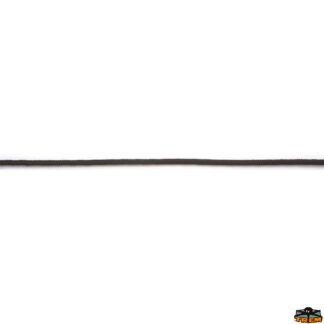 Trecce multiuso e corde elastiche  Treccina in poliestere monocolore Ibiza colore nero diametro 2 mm