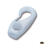 Ganci e accessori cime e reti  Ganci speciali in nylon colore bianco foro diametro 4 mm