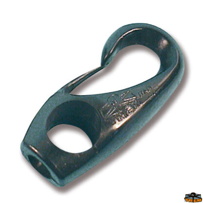 Ganci e accessori cime e reti  Ganci speciali in nylon colore nero foro diametro 6 mm