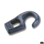 Ganci e accessori cime e reti  Ganci in nylon colore nero foro diametro 5 mm