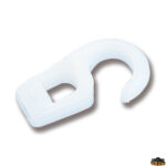 Ganci e accessori cime e reti  Ganci in nylon colore bianco foro diametro 5 mm