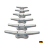 Accessori ormeggio e ancoraggio  Bitta a galloccia in nylon bianco lunghezza 110 mm