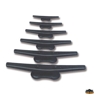 Accessori ormeggio e ancoraggio Bitta a galloccia in nylon nero lunghezza 110 mm