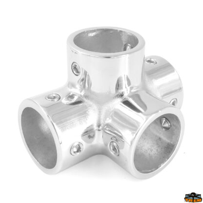 Ferramenta nautica  Angolare 90°a 4 vie microfuso diametro 25 mm