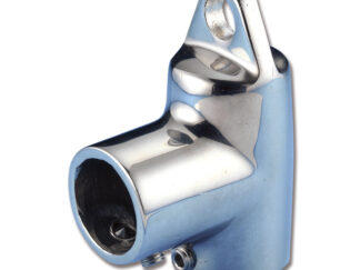 Ferramenta nautica  Angolo a 90° con attacco cavo aisi 316 diametro 22 mm