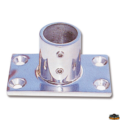 Ferramenta nautica  Base rettangolare 70° diametro 25 mm