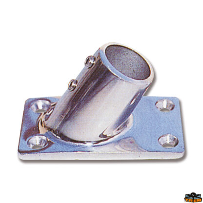 Ferramenta nautica  Base rettangolare 60° diametro 25 mm