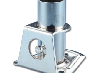 Ferramenta nautica  Base per candelieri in acciaio inox aisi 316 diametro 25 mm