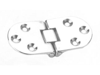 Ferramenta nautica  Cerniera in ottone 66x31 mm a ribalta