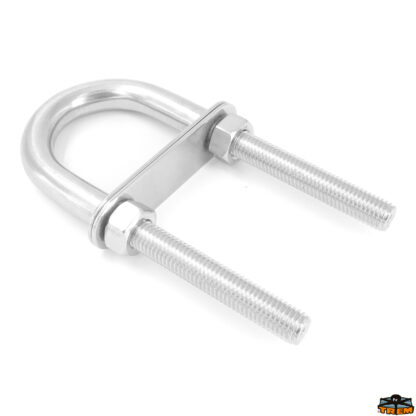 Ferramenta nautica  Cavallotto ad U aisi 316 con due piastre filetto M8 mm