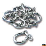 Ferramenta nautica  Grillo a cetra in acciaio inox aisi 316 diametro 10 mm