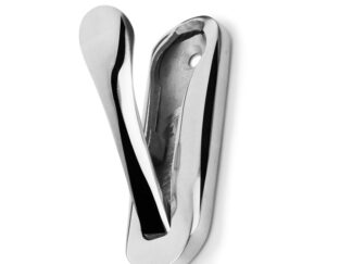 Ferramenta nautica  Gancio appendiabiti a scomparsa dimensioni 75x25 mm