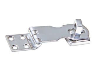 Ferramenta nautica  Cerniera girevole con portalucchetto dimensioni 95x25 mm