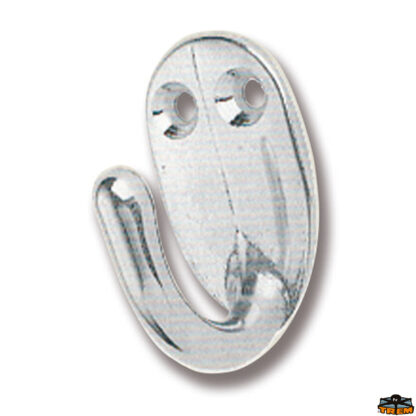 Ferramenta nautica  Gancetto semplice dimensioni 20x38 mm