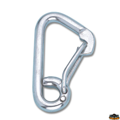 Ferramenta nautica  Moschettone in acciaio inox a grande apertura lunghezza 80 mm