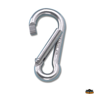 Ferramenta nautica  Moschettone apertura trasversale lunghezza 100 mm