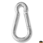 Ferramenta nautica  Moschettone zincato lunghezza 80 mm