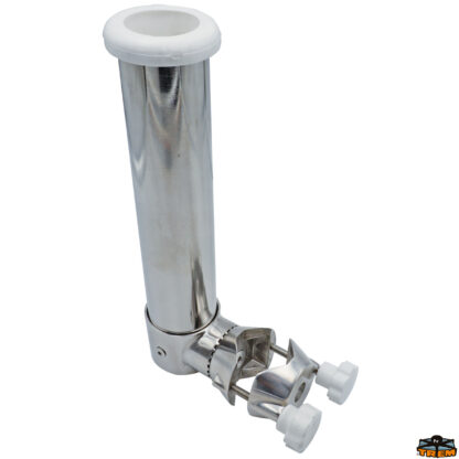 Ferramenta nautica  Portcanna con attacco a pulpito corrimano lunghezza 220 mm