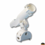 Ferramenta nautica  Portacanna fissaggio su battagliola attacco a pulpito colore nero