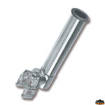 Ferramenta nautica  Portacanne ad inclinazione regolabile con fissaggio sui pulpiti 300x65 mm