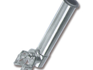 Ferramenta nautica  Portacanne ad inclinazione regolabile con fissaggio sui pulpiti 300x65 mm