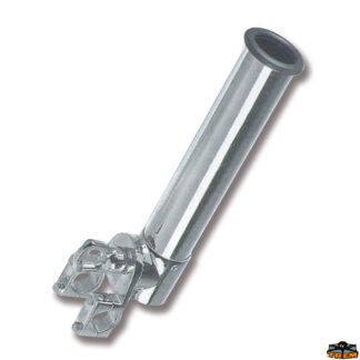 Ferramenta nautica  Portacanne ad inclinazione regolabile con fissaggio sui pulpiti 300x65 mm