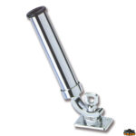 Ferramenta nautica  Portacanne ad inclinazione regolabile con base di fissaggio 100x65 mm