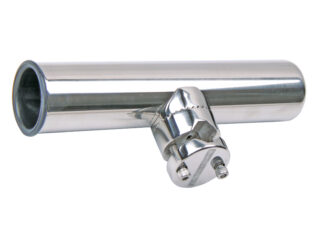 Ferramenta nautica  Portacanna con attacco a pulpito 230x35 mm