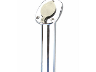 Ferramenta nautica  Portacanna da incasso inclinazione angolo 45° colore bianco