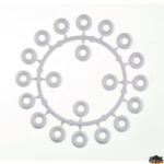 Ferramenta nautica  Sottovite in nylon foro diametro 5,5 mm