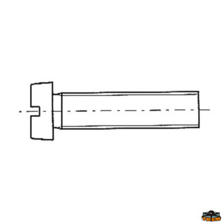 Ferramenta nautica  Vite in acciaio inox testa cilindrica taglio a cacciavite diametro 4 mm lunghezza 20 mm