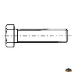 Ferramenta nautica  Vite in acciaio inox testa esagonale diametro 5 mm lunghezza 55 mm