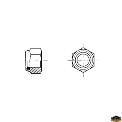 Ferramenta nautica  Dadi in acciaio inox autobloccanti diametro 5 mm