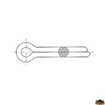 Ferramenta nautica  Coppiglie inox diametro 2 mm lunghezza 35 mm