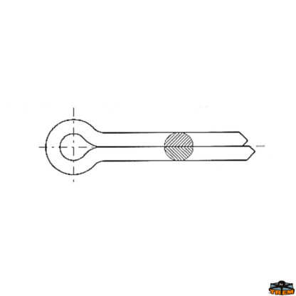 Ferramenta nautica  Coppiglie inox diametro 3 mm lunghezza 40 mm