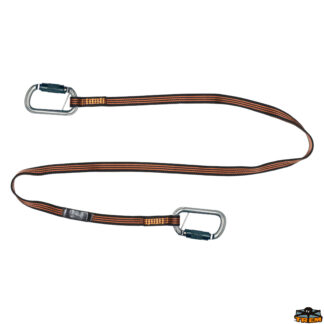 Sicurezza Segura Cordone ombelicale Segura per cinture di sicurezza statico con 2 moschettoni