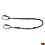 Sicurezza Segura Cordone ombelicale Segura per cinture di sicurezza statico con 2 moschettoni