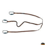 Sicurezza Segura Cordone ombelicale Segura per cinture di sicurezza statico + elastico con 3 moschettoni